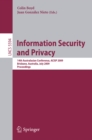 Image for Information Security and Privacy: 14th Australasian Conference, ACISP 2009 Brisbane, Australia, July 1-3, 2009 Proceedings