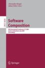 Image for Software Composition : 8th International Conference, SC 2009, Zurich, Switzerland, July 2-3, 2009, Proceedings