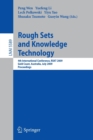Image for Rough Sets and Knowledge Technology : 4th International Conference, RSKT 2009, Gold Coast, Australia, July 14-16, 2009, Proceedings