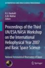 Image for Proceedings of the Third UN/ESA/NASA Workshop on the International Heliophysical Year 2007 and Basic Space Science