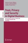 Image for Trust, Privacy and Security in Digital Business : 6th International Conference, TrustBus 2009, Linz, Austria, September 3-4, 2009, Proceedings
