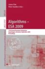 Image for Algorithms - ESA 2009
