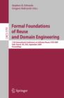 Image for Formal Foundations of Reuse and Domain Engineering: 11th International Conference on Software Reuse, ICSR 2009, Falls Church, VA, USA, September 27-30, 2009. Proceedings