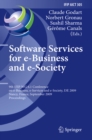 Image for Software Services for e-Business and e-Society: 9th IFIP WG 6.1 Conference on e-Business, e-Services and e-Society, I3E 2009, Nancy, France, September 23-25, 2009, Proceedings