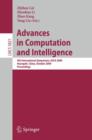 Image for Advances in Computation and Intelligence