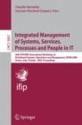 Image for Integrated Management of Systems, Services, Processes and People in IT : 20th IFIP/IEEE International Workshop on Distributed Systems: Operations and Management, DSOM 2009, Venice, Italy, October 27-2