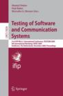 Image for Testing of Software and Communication Systems : 21st IFIP WG 6.1 International Conference, TESTCOM 2009 and 9th International Workshop, FATES 2009, Eindhoven, The Netherlands, November 2-4, 2009, Proc