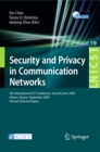 Image for Security and Privacy in Communication Networks: 5th International ICST Conference, SecureComm 2009, Athens, Greece, September 14-18, 2009, Revised Selected Papers : 19