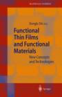 Image for Functional Thin Films and Functional Materials