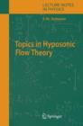 Image for Topics in Hyposonic Flow Theory