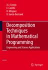 Image for Decomposition techniques in mathematical programming  : engineering and science applications
