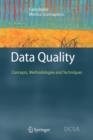 Image for Data Quality : Concepts, Methodologies and Techniques