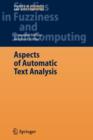 Image for Aspects of Automatic Text Analysis