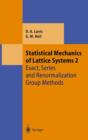 Image for Statistical Mechanics of Lattice Systems