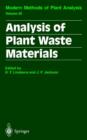 Image for Analysis of Plant Waste Materials