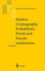 Image for Modern cryptography, probalistic proofs and pseudorandomness