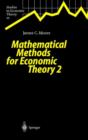 Image for Mathematical methods for economic theory2