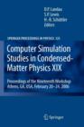 Image for Computer Simulation Studies in Condensed-Matter Physics XIX : Proceedings of the Nineteenth Workshop Athens, GA, USA, February 20--24, 2006