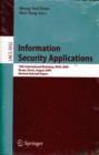 Image for Information Security Applications : 10th International Workshop, WISA 2009, Busan, Korea, August 25-27, 2009, Revised Selected Papers