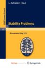 Image for Stability Problems