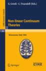 Image for Non-linear continuum theories: lectures given at the Centro internazionale matematico estivo (C.I.M.E.) held in Bressanone (Bolzano), Italy, May 31-June 9, 1965