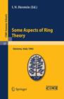 Image for Some Aspects of Ring Theory