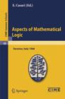 Image for Aspects of Mathematical Logic