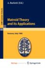 Image for Matroid Theory and Its Applications