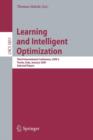 Image for Learning and Intelligent Optimization: Designing, Implementing and Analyzing Effective Heuristics