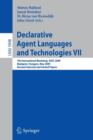 Image for Declarative Agent Languages and Technologies VII : 7th International Workshop, DALT 2009, Budapest, Hungary, May 11, 2009. Revised Selected and Invited Papers
