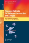 Image for Rigorous Methods for Software Construction and Analysis