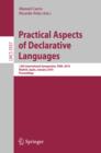 Image for Practical Aspects of Declarative Languages: 12th International Symposium, PADL 2010, Madrid, Spain, January 18-19, 2010, Proceedings