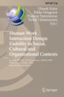 Image for Human work interaction design: usability in social, cultural, and organizational contexts Second IFIP WG 13.6 Conference, HWID 2009, Pune, India, October 7-8, 2009 : revised selected papers