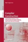 Image for Compiler construction: 19th international conference, CC 2010, held as part of the Joint European Conferences on Theory and Practice of Software ETAPS 2010, Paphos, Cyprus, March 20-18, 2010 : proceedings