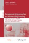 Image for Fundamental Approaches to Software Engineering