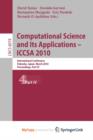 Image for Computational Science and Its Applications - ICCSA 2010 : International Conference, Fukuoka, Japan, March 23-26, Proceedings, Part I