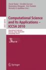 Image for Computational Science and Its Applications - ICCSA 2010 : International Conference, Fukuoka, Japan, March 23-26, 2010, Proceedings, Part III