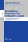 Image for Computational processing of the Portuguese language: 9th international conference, PROPOR  2010, Porto Alegre, RS, Brazil, April 27-30, 2010 proceedings : 6001