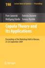 Image for Copula Theory and Its Applications : Proceedings of the Workshop Held in Warsaw, 25-26 September 2009