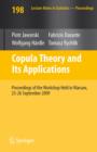 Image for Copula Theory and Its Applications: Proceedings of the Workshop Held in Warsaw, 25-26 September 2009