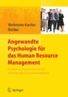 Image for Angewandte Psychologie Fur Das Human Resource Management. Konzepte Und Instrumente Fur Ein Wirkungsvolles Personalmanagement