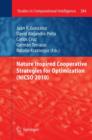 Image for Nature Inspired Cooperative Strategies for Optimization (NICSO 2010)