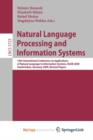 Image for Natural Language Processing and Information Systems : 14th International Conference on Applications of Natural Language to Information Systems , NLDB 2009, Saarbrucken, Germany, June 24-26, 2009. Revi