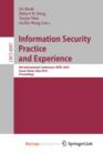 Image for Information Security, Practice and Experience
