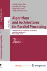 Image for Algorithms and Architectures for Parallel Processing