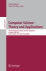 Image for Computer Science -- Theory and Applications: 5th International Computer Science Symposium in Russia, CSR 2010, Kazan, Russia, June 16-20, 2010, Proceedings