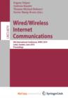 Image for Wired/Wireless Internet Communications : 8th International Conference, WWIC 2010, Lulea, Sweden, June 1-3, 2010. Proceedings