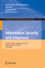 Image for Information Security and Assurance: 4th International Conference, ISA 2010, Miyazaki, Japan, June 23-25, 2010, Proceedings : 76