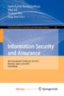 Image for Information Security and Assurance
