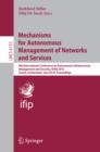 Image for Mechanisms for Autonomous Management of Networks and Services: 4th International Conference on Autonomous Infrastructure, Management, and Security, AIMS 2010, Zurich, Switzerland, June 23-25, 2010, Proceedings : 6155